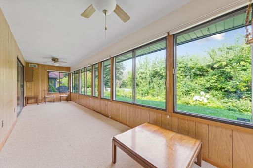 Double-sized east-facing 4-season porch
