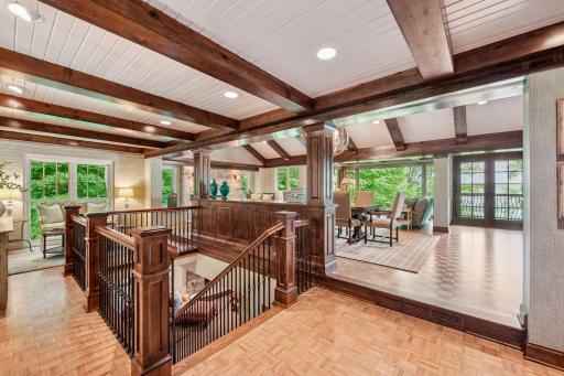 Beautiful wood detailing throughout the home.