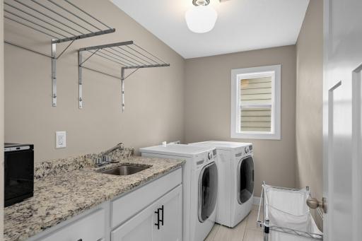 Laundry on the second level