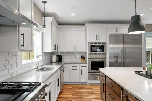Lots of cabinet space coupled with a walk in pantry
