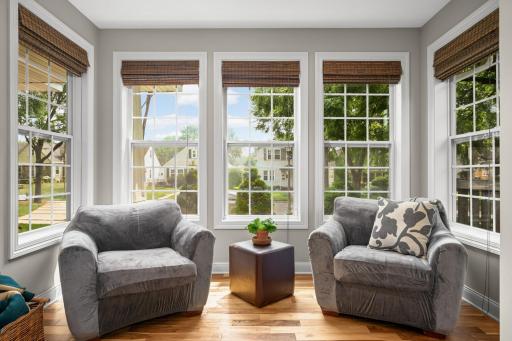 South-facing sunroom