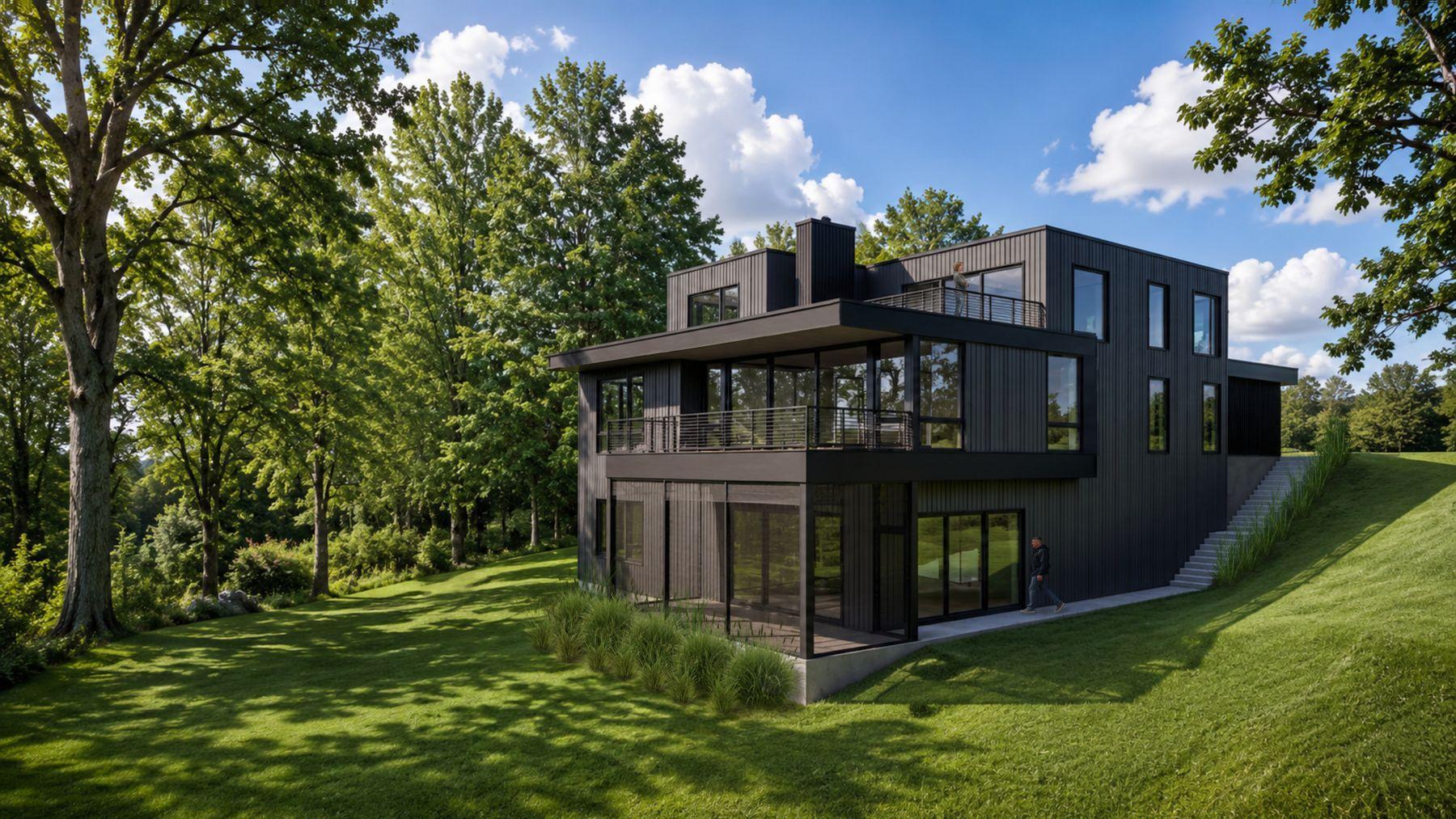 Rendering of a home that has been engineered to fit this lot to give you a sense of what can work on this lot