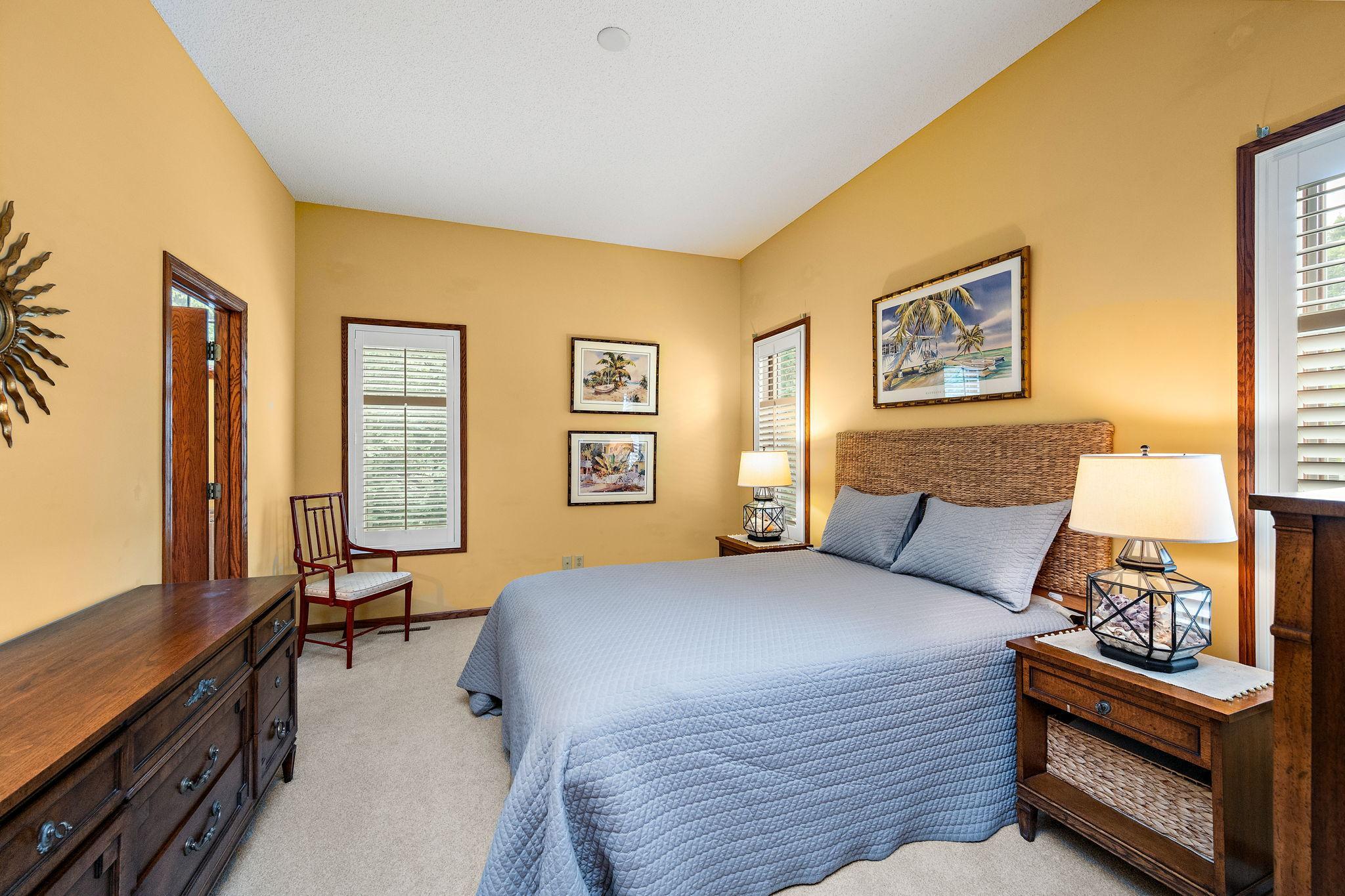 main level primary bedroom