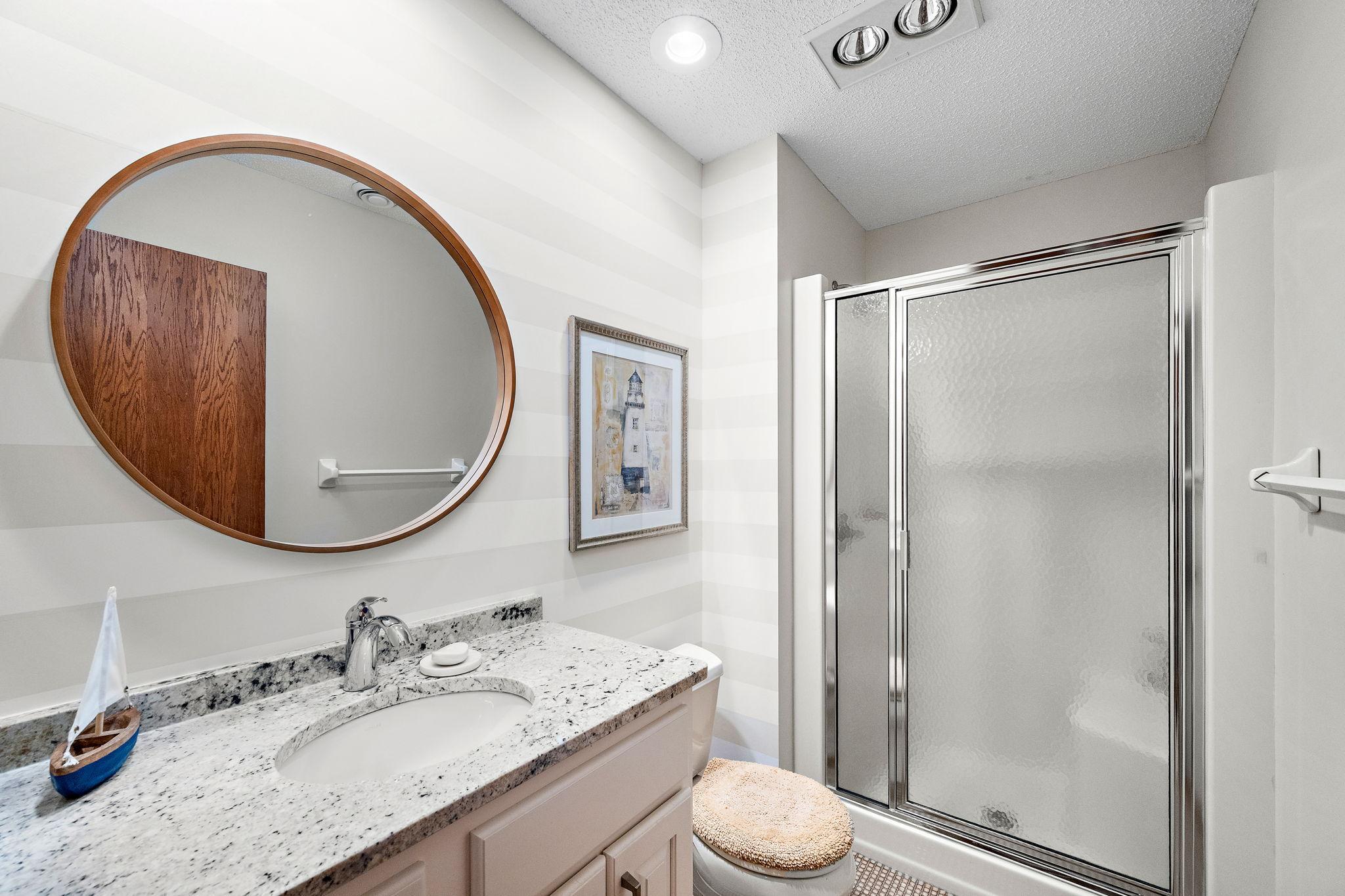 lower level bathroom