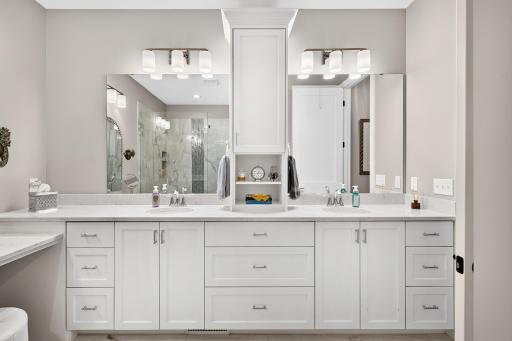 The ensuite primary bath is a dream....
