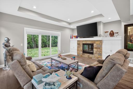 Cozy up to the gas fireplace in the cooler months and watch the wildlife - west facing with sunset views...