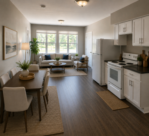 Kitchen Apt 1 virtual stage