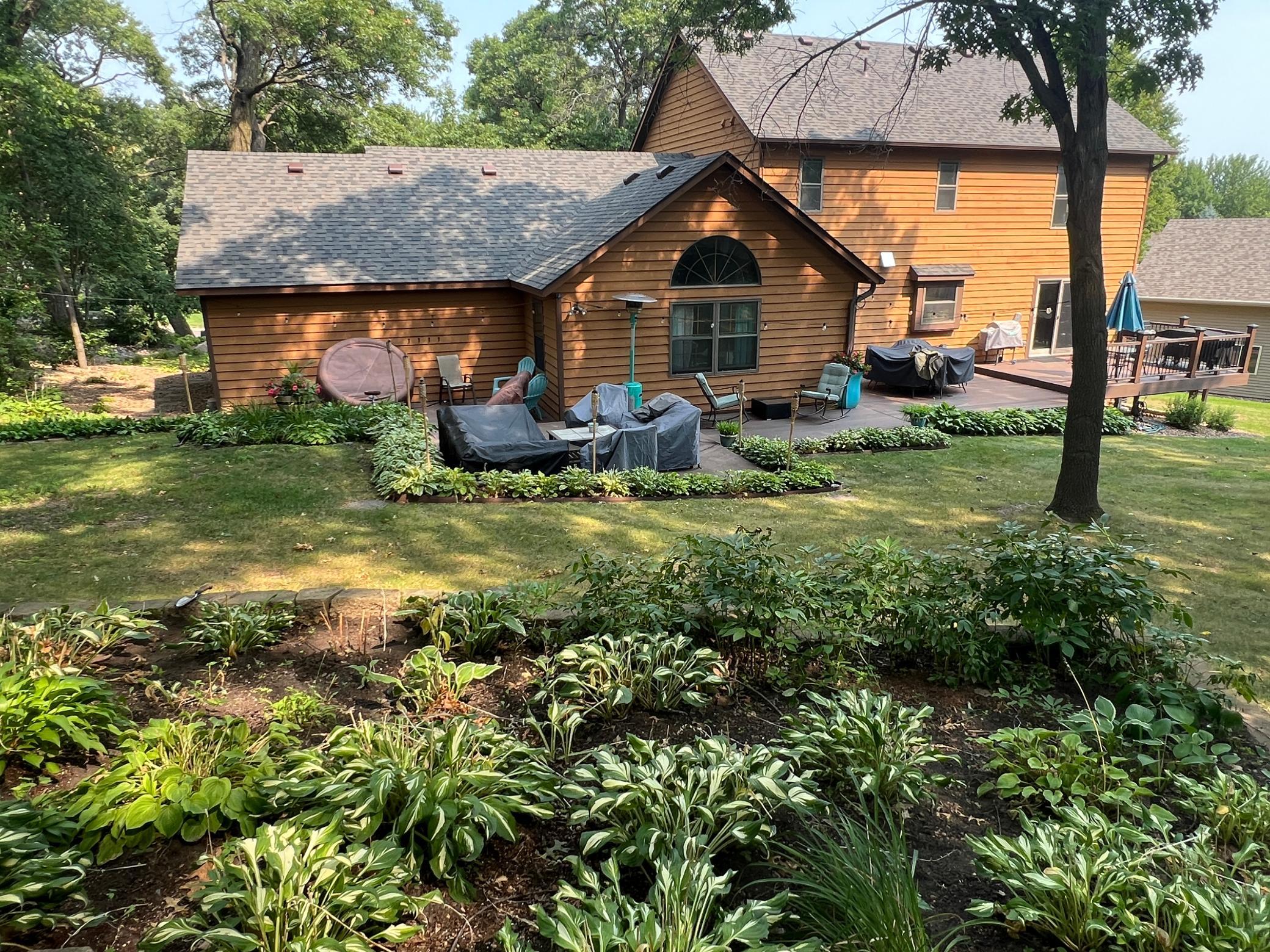 Mature perennial landscaping