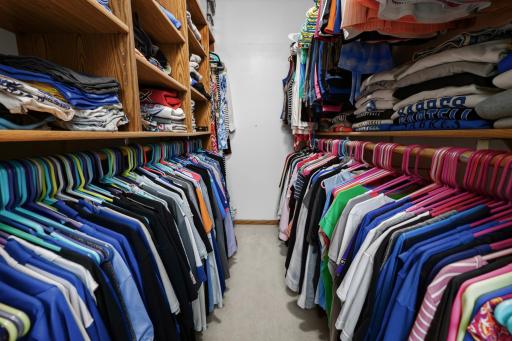 Primary walk-in Closet