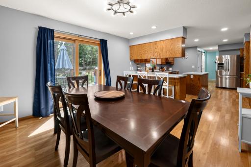 Dining Room with Deck for grilling