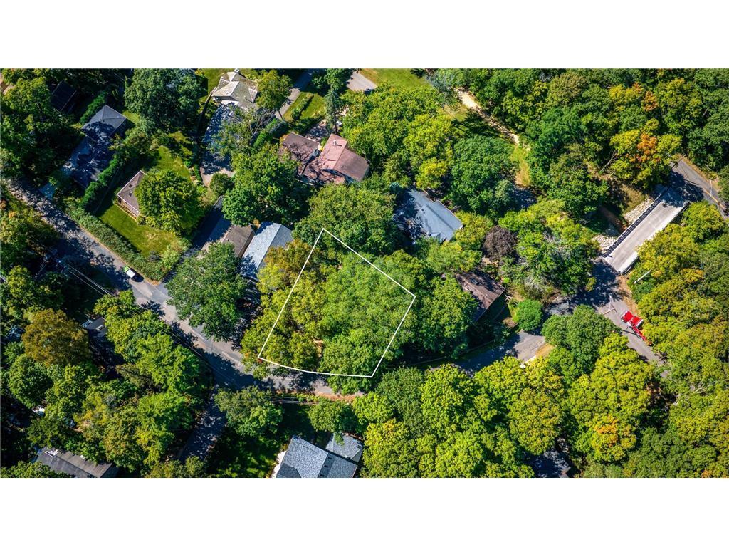 Aerial View in the Summer Showing Approximate Lot Lines