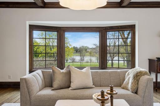 Living Room Lakefront View