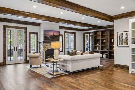 Family Room opens to courtyard