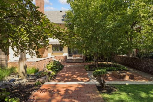 Tree Covered Back Courtyard