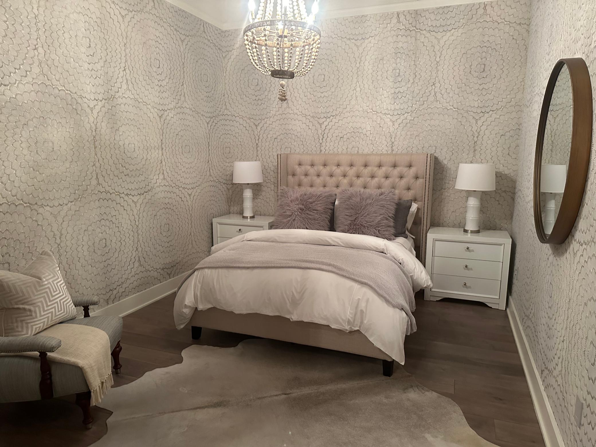 Virtually Staged: how the 2nd Bedroom looks with a bed