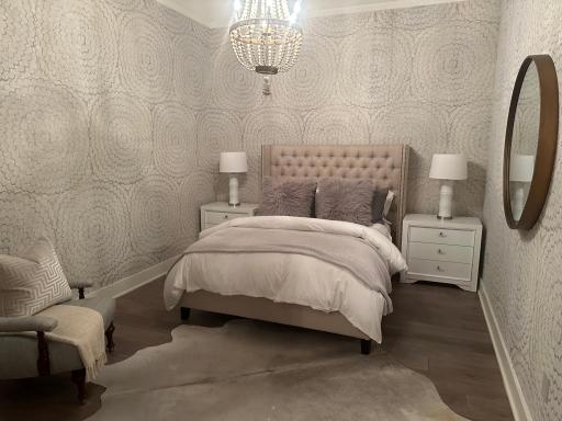 Virtually Staged: how the 2nd Bedroom looks with a bed