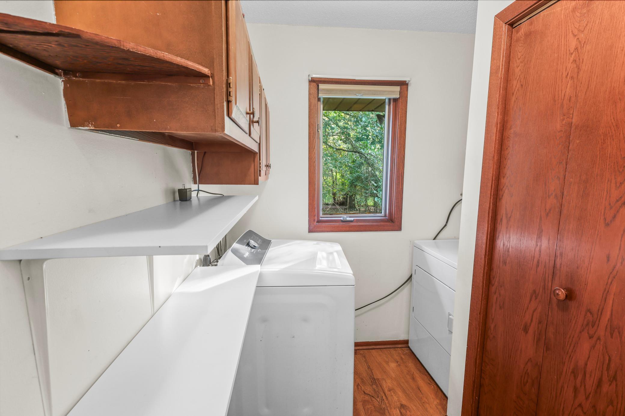 Main level laundry area