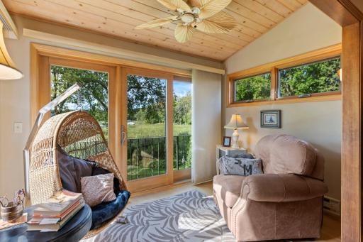 Enjoy the fabulous views from the Sunroom