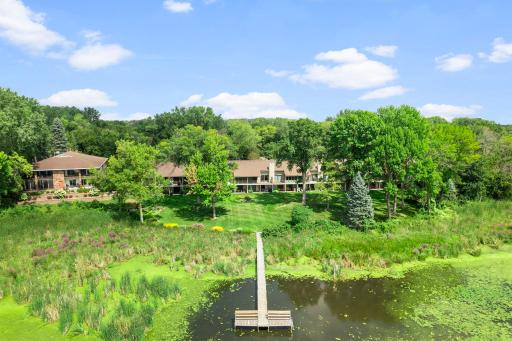 A view of the Lakeside of the property