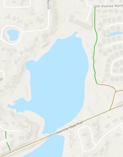 Here's the Trail adjacent to the property to the Luce Line trail