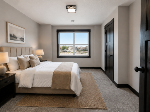 *AI-generated exterior rendering* This image is intended to provide a conceptual representation of the home. Not exact floor plan layout due to AI-generation. Not all finishes viewed are included in build. Inquire for actual finishes/layout.