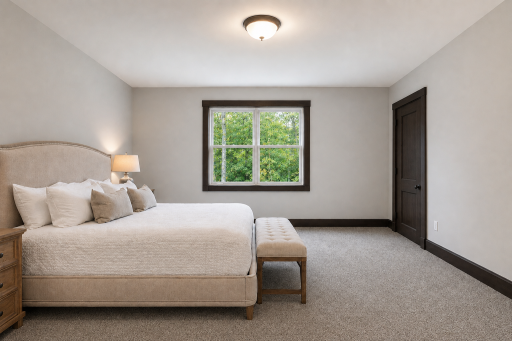 *AI-generated exterior rendering* This image is intended to provide a conceptual representation of the home. Not exact floor plan layout due to AI-generation. Not all finishes viewed are included in build. Inquire for actual finishes/layout.