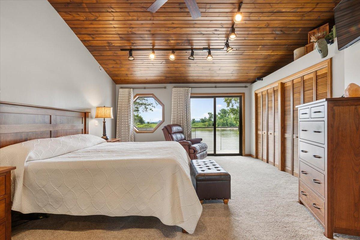 Main Floor Primary Suite to Back Deck