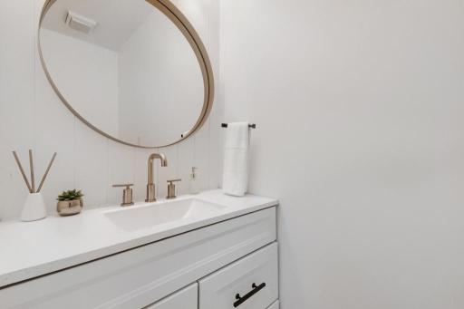 Main level powder room