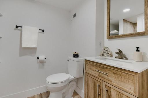 Lower level 3/4 bathroom