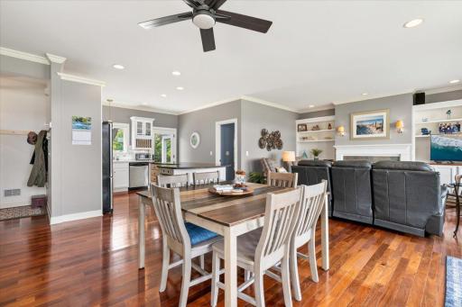 Open Dining to Living Room & Kitchen