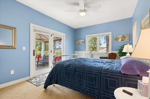 Main Floor Bedroom walks out to Back Deck