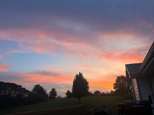 Sunset off the back deck