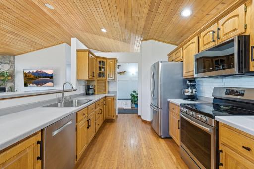 Kitchen toward entryway