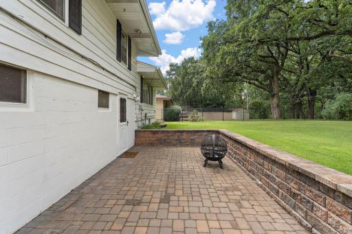 The patio is conveniently located off of the second floor walk-out from the laundry room.