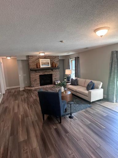 Lower level living area