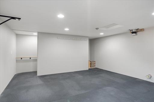 Whether you're looking for a gym, yoga studio, office, hobby room, or creative workspace, this versatile area is ready to fit your needs.