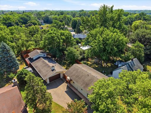 Bird's-eye view showcases the impressive layout of the property.