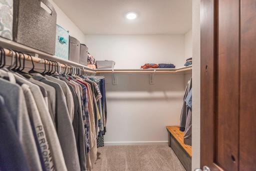 Master bedroom walk-in closet