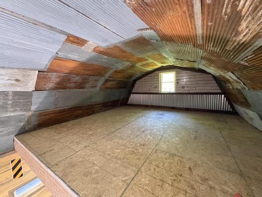 Detached garage upper storage area