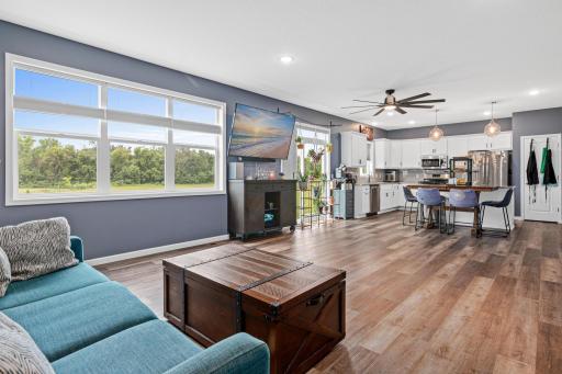 Living room to kitchen