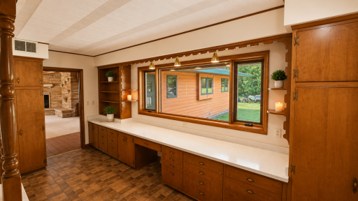 Kitchen Buffet serving area