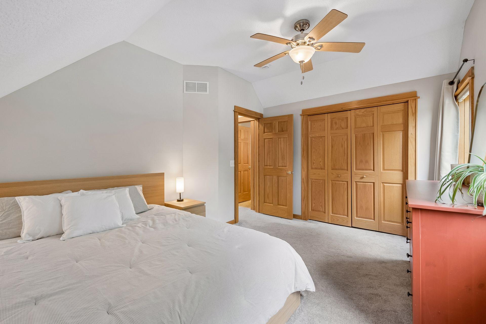 Upper Level Bedroom. Large closets.