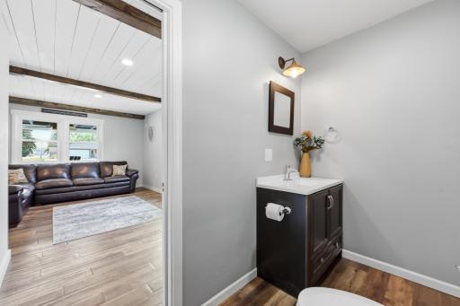 Powder room on the main floor