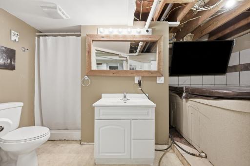 Basement Bathroom - with hot tub