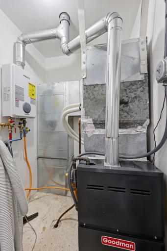 Upstairs Utilities - on it's own furnace