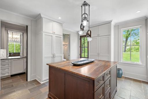 Mudroom + Pool Bath with Laundry