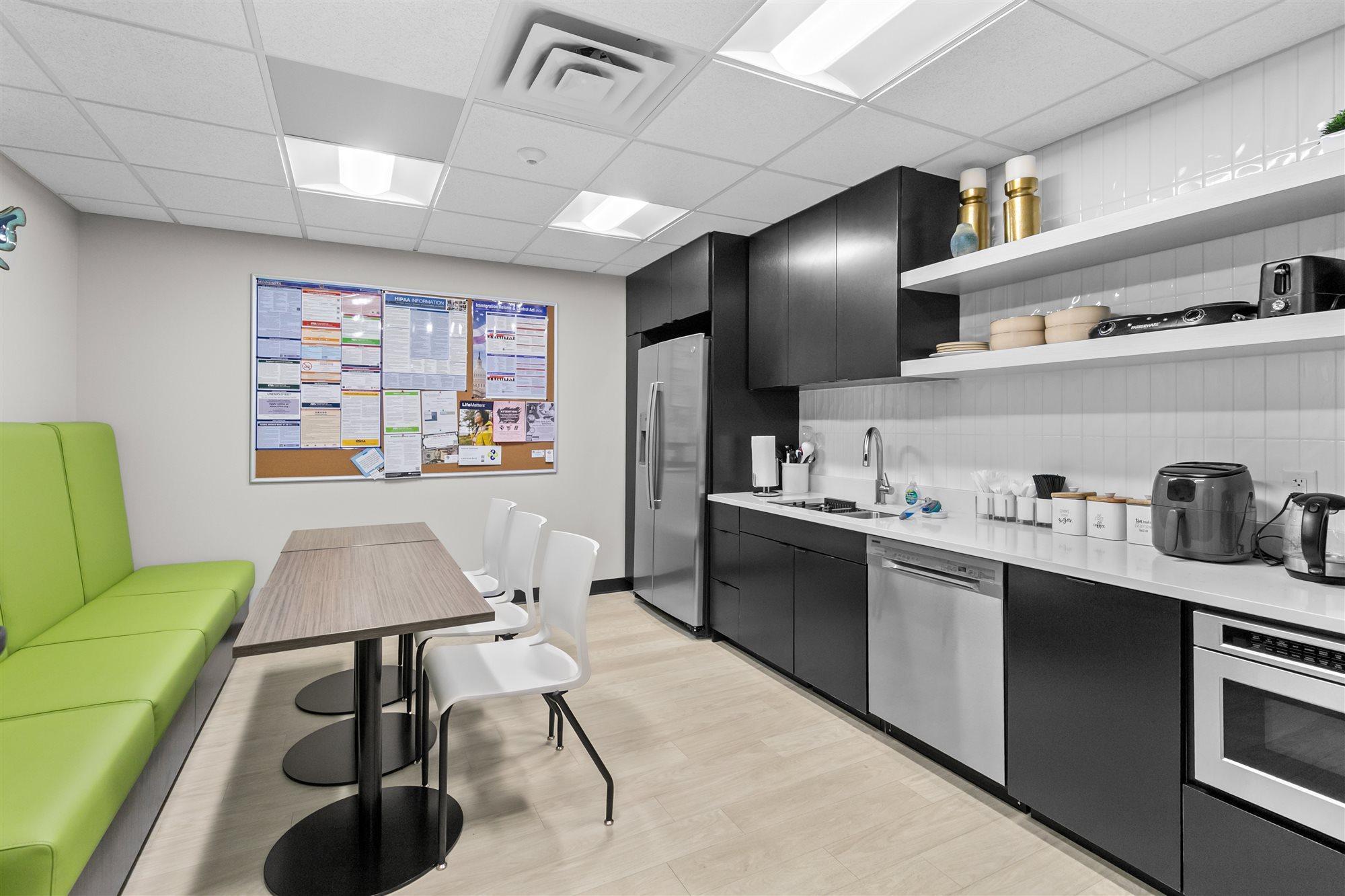 Employee kitchenette area
