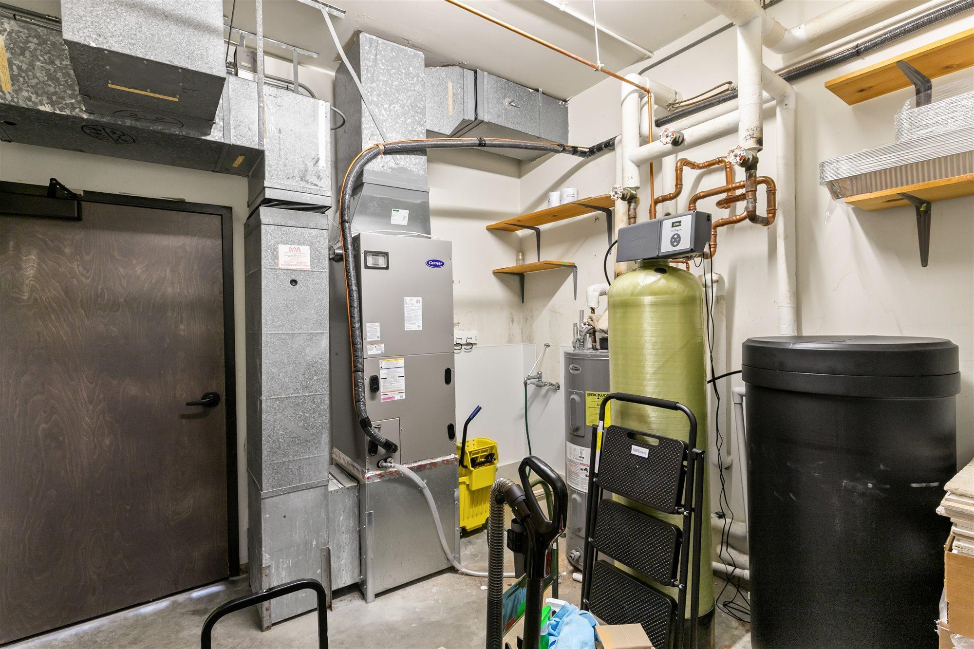 One of three mechanical rooms