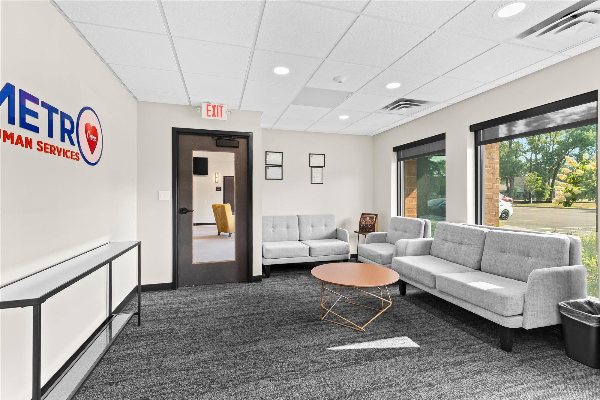 Guest check-in area