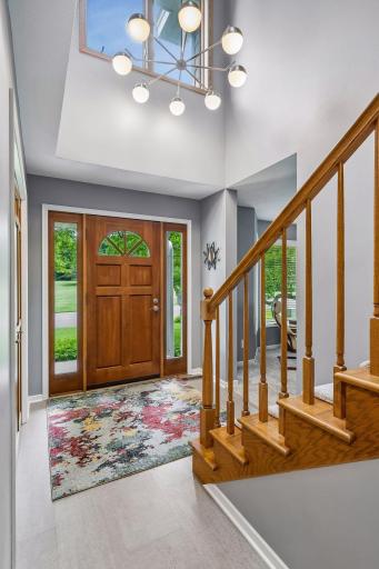 Welcome! Spacious and bright two story foyer